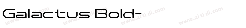Galactus Bold字体转换